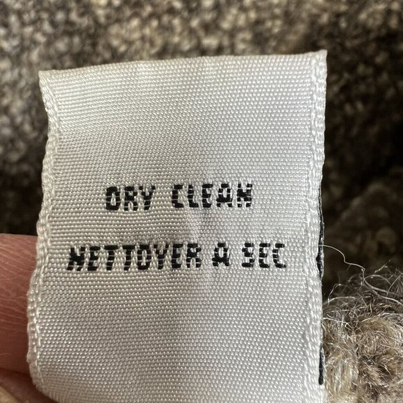 Talbots Womens M Wool Cardigan Made In Italy Marled Brown Grandmacore Timeless - Picture 12 of 16